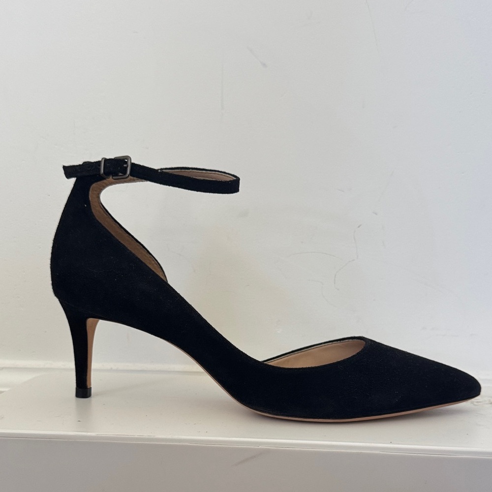 ANTONIO MELANI Black Ankle Strap Heels